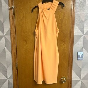 COPY - RACHEL Rachel Roy Orange Halter Backless Sheath Dress
